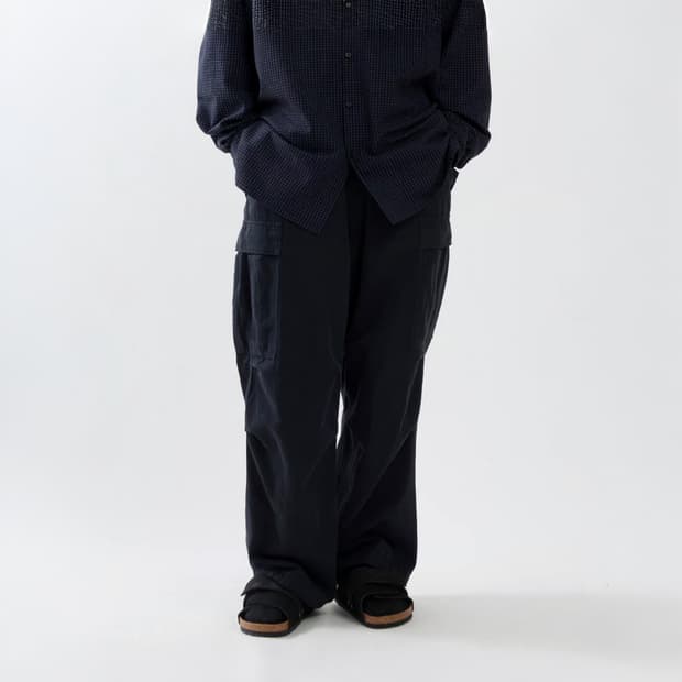 26aw WASHED SILK LINEN HBT M-51 오버팬츠