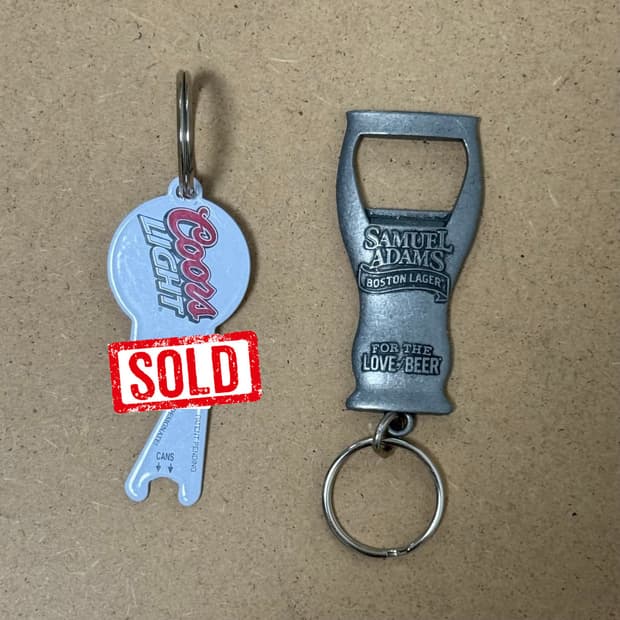 빈티지 맥주 오프너 키체인