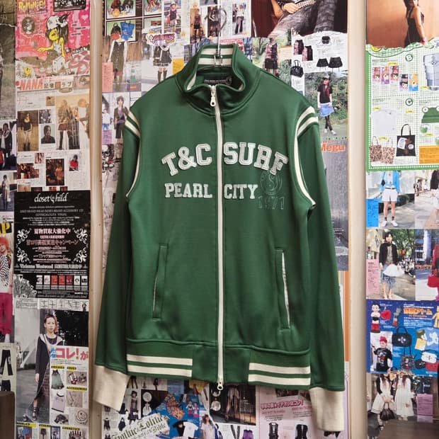 JPN 티엔씨 서프 투지퍼 그린 져지