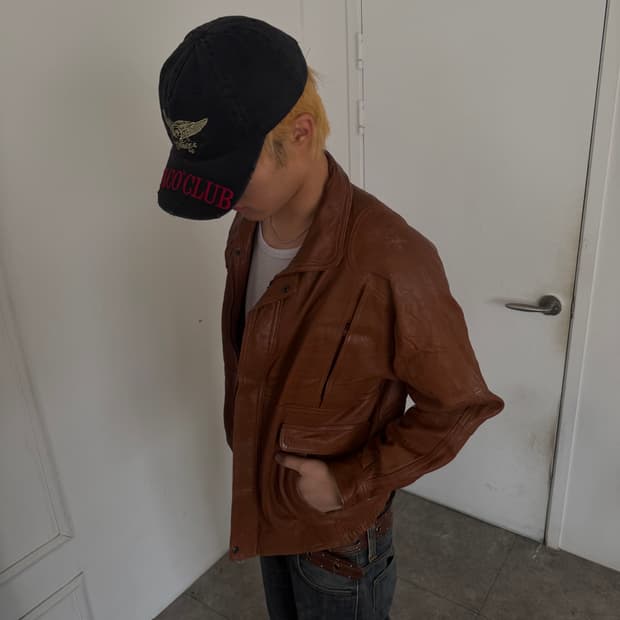 빈티지 레더 자켓