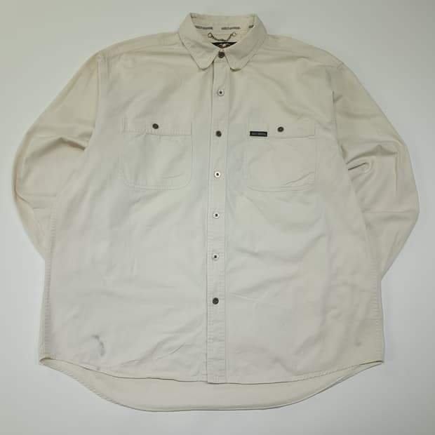 CL581 XL 할리데이비슨 00s 홍콩판 코튼 아이보리 셔츠