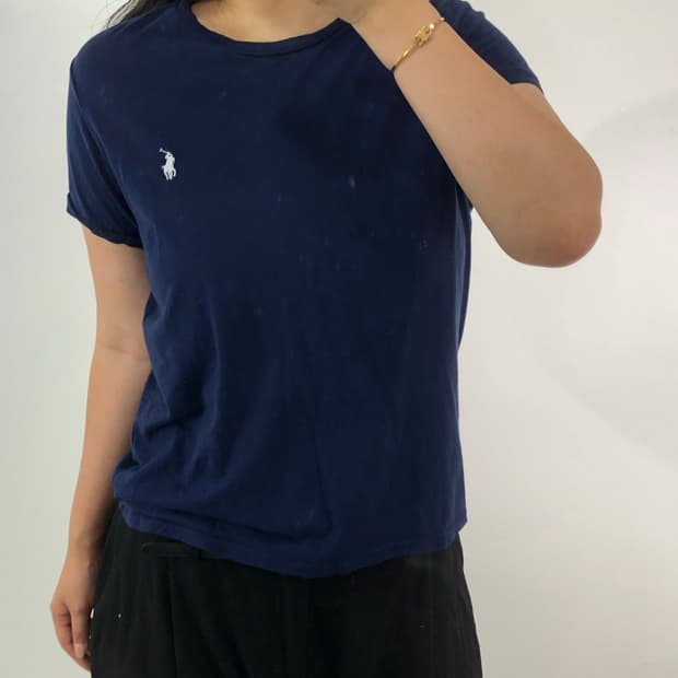 [L] 폴로 네이비 반팔티셔츠