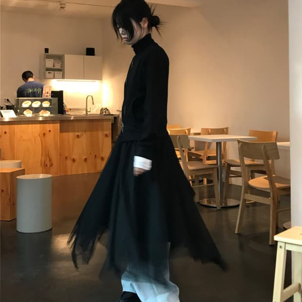 WOOHWA LIQUID LONG SK-black