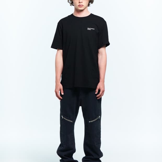 플라스틱프로덕트 MPa T-SHIRT 반팔 블랙 새상품 L
