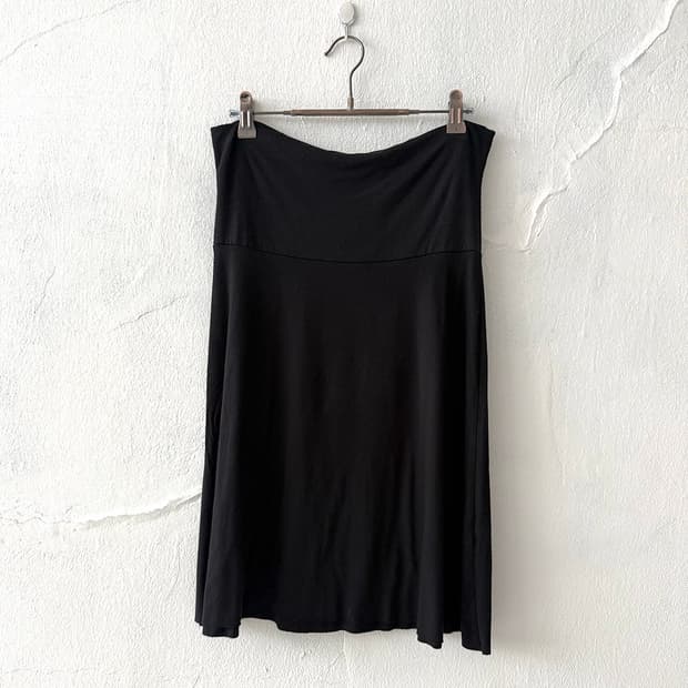 Black Midi Skirt (Made In U.S.A)