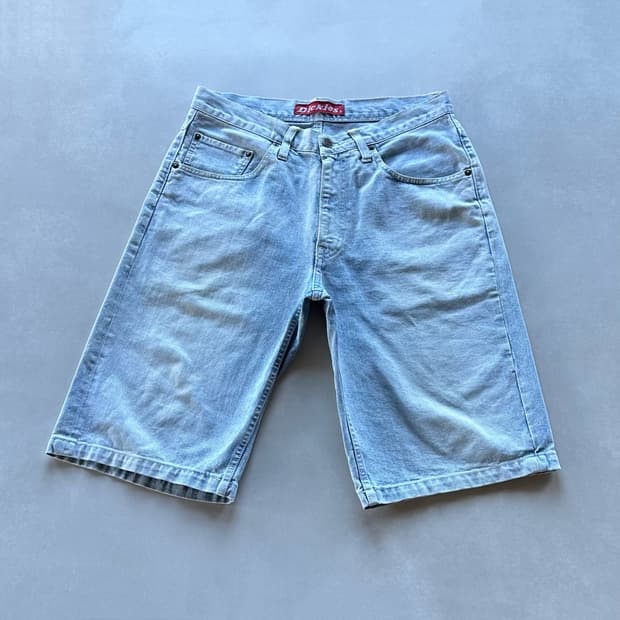 [XL]디키즈 연청 버뮤다 데님 팬츠