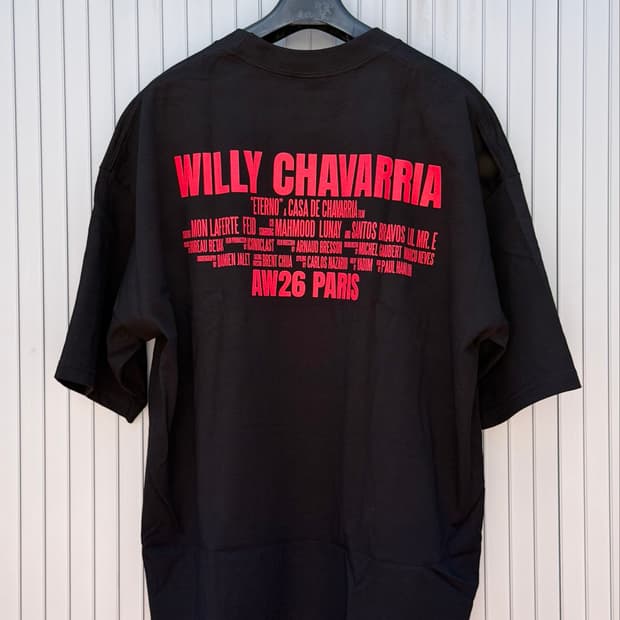 윌리차바리아x프로 클럽 AW26 ETERNO Paris Staff Tee