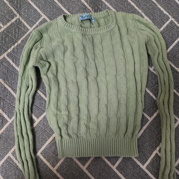 페일제이드 케이블 니트 민트