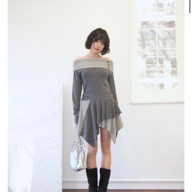 애즈온 ason FAYE OFF-SHOULDER DRESS 원피스