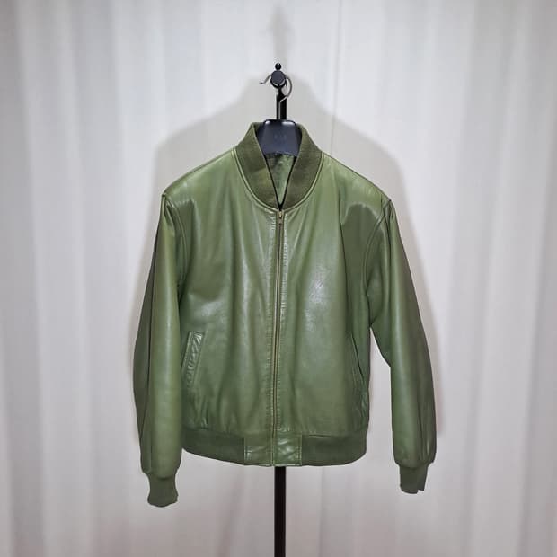 (택포) Schiatti 이태리 핸드메이드 양가죽 블루종 100 B656