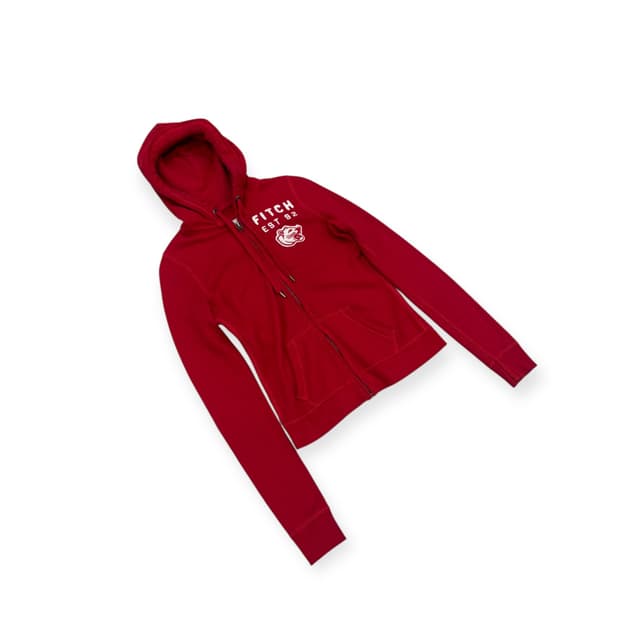 아베크롬비 피치 후드집업 레드