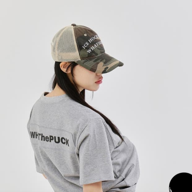카모플라쥬 메쉬 볼캡 왓더퍽(WHAThePUCK)