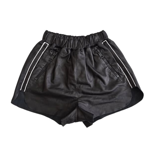 Acne Studios 아크네 스튜디오 사이드라인 가죽 숏팬츠