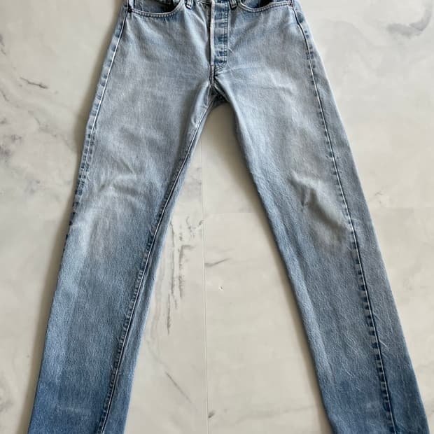 80s USA 빈티지 리바이스 501 66후기 셀비지 