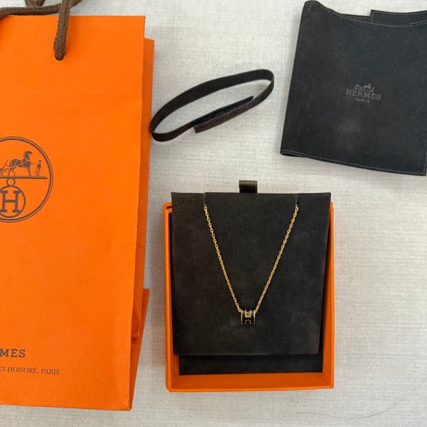 에르메스 팝아슈 목걸이 급처 