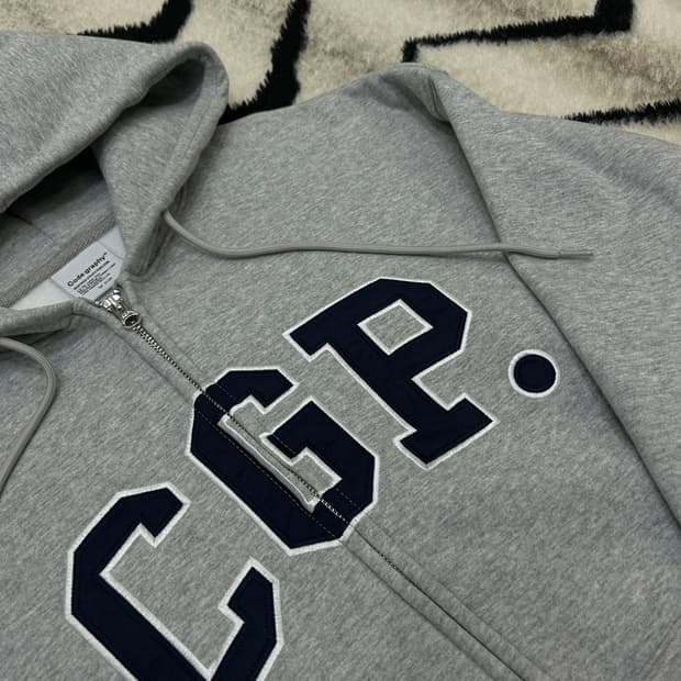 [M]코드그라피 2Way 오버핏 후드집업/그레이/기모