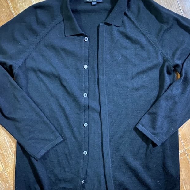 솔리드옴므 남성 블랙 니트 가디건 50 (105)