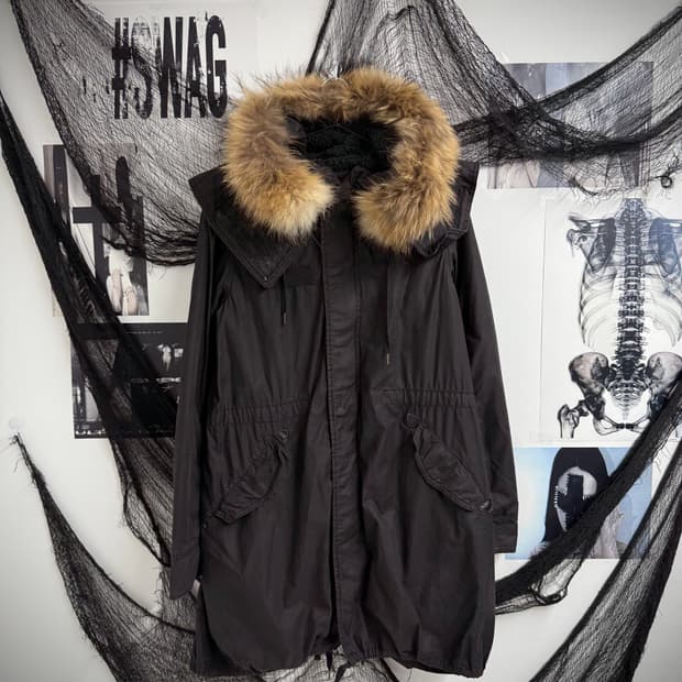 G.O.A collar detailed fur jumper 