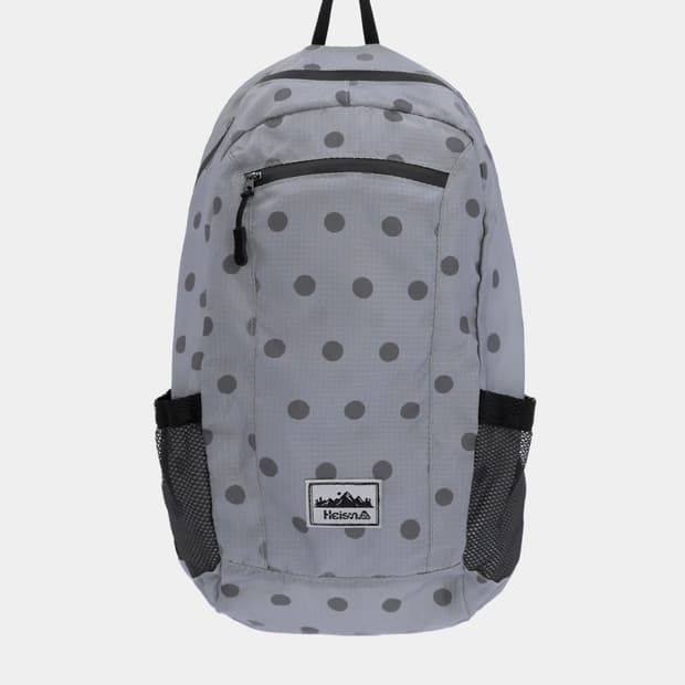 [새상품] 하이산 도트 백팩 (챠콜)