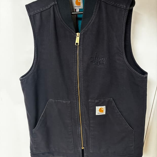 스투시 칼하트 베스트 M사이즈