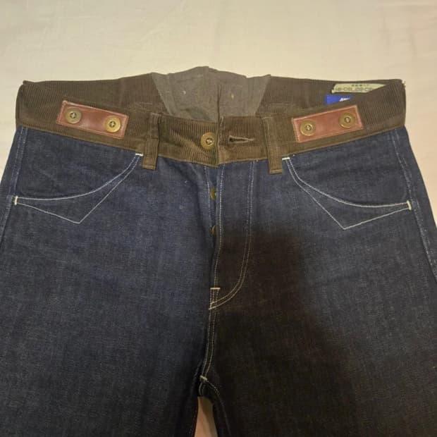 [꼼데/준야와타나베] 에스닉 코튼 데님 트라우저 / M