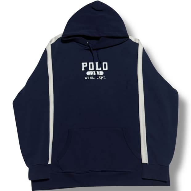 Polo Ralph Lauren 로고 더블 니트 후드티 