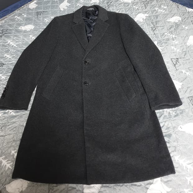 레노마 파리 옴므 슬림핏 울 혼방 코트 다크그레이 (97사이즈)