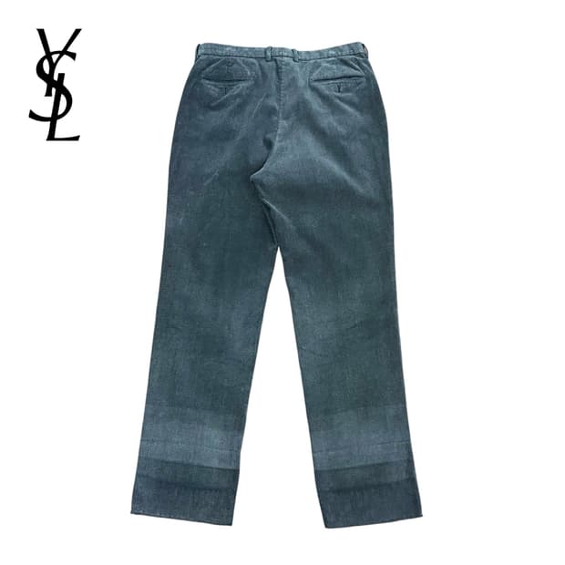 (34) 입생로랑 코듀로이 블랙 팬츠