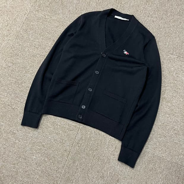  메종키츠네 멀티칼라 폭스 가디건