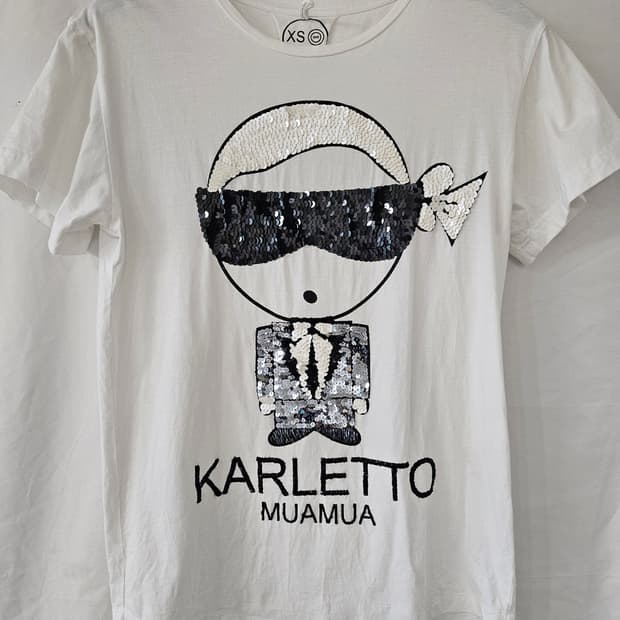 KARLETTO MUAMUA 화이트 반팔 티셔츠 XS