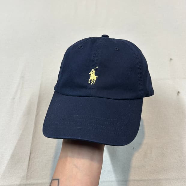 폴로 랄프로렌 아이코닉 치노 볼캡 모자 네이비
