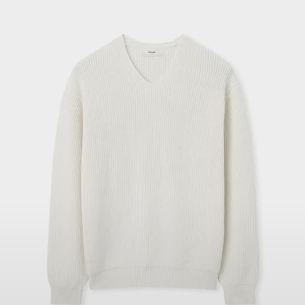 파브레가 브이넥 니트 아이보리 3size