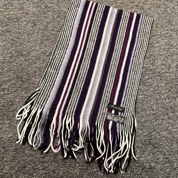 Men's Bigi 맨즈비기 스트라이프 울 머플러