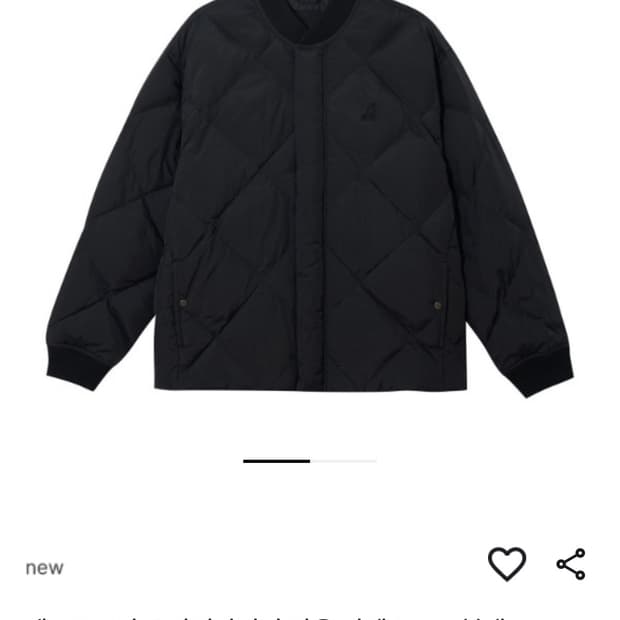 (새제품) 레트로코어 스카이라이너 다운 자켓 8174 블랙