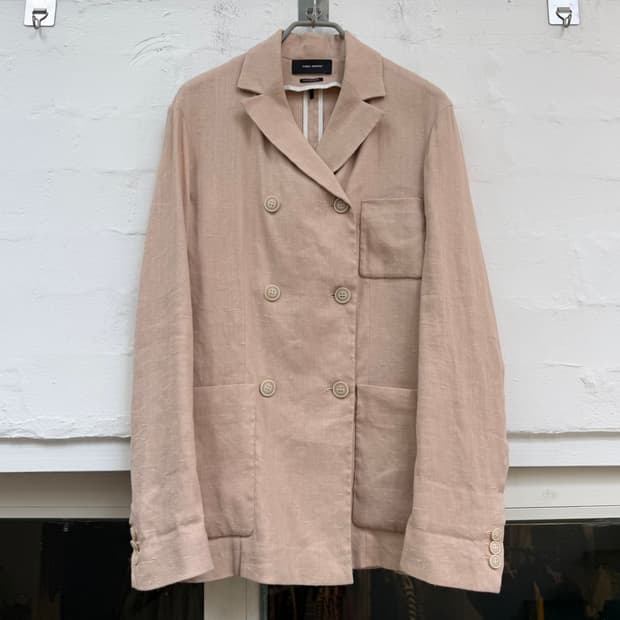 Isabel Marant 이자벨 마랑 린넨 블렌드 더블 블레이저 36
