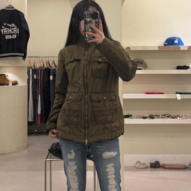 바버 누빔 왁스 자켓 U1333