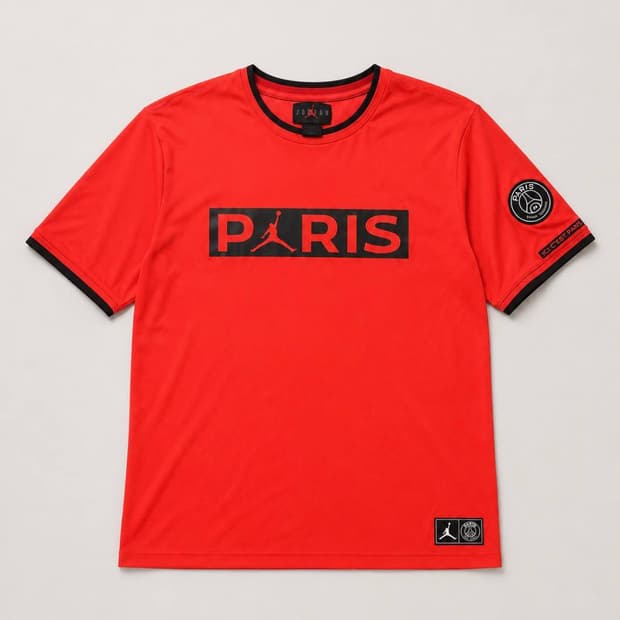 Jordan 조던 PSG 레드 라운드 반팔
