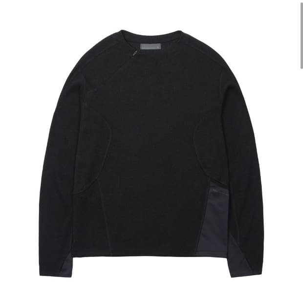 산산기어 sansangear 리브드 롱슬리브 블랙 1