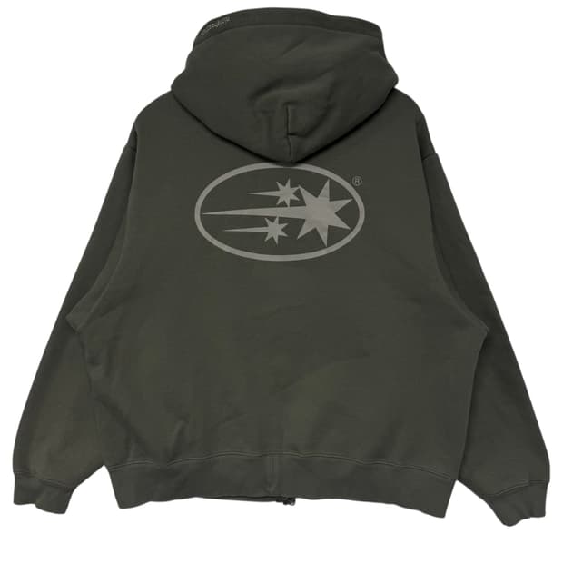 나이스고스트클럽 스타로고 후드집업 카키