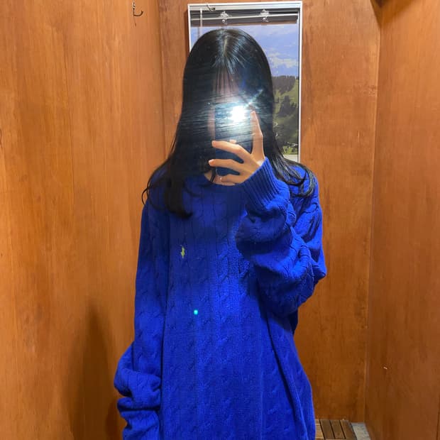 (L) POLO 폴로 랄프로렌 케이블 니트 