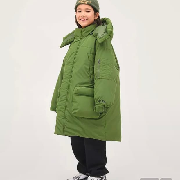 키즈 HIRO 덕다운 롱패딩(160)