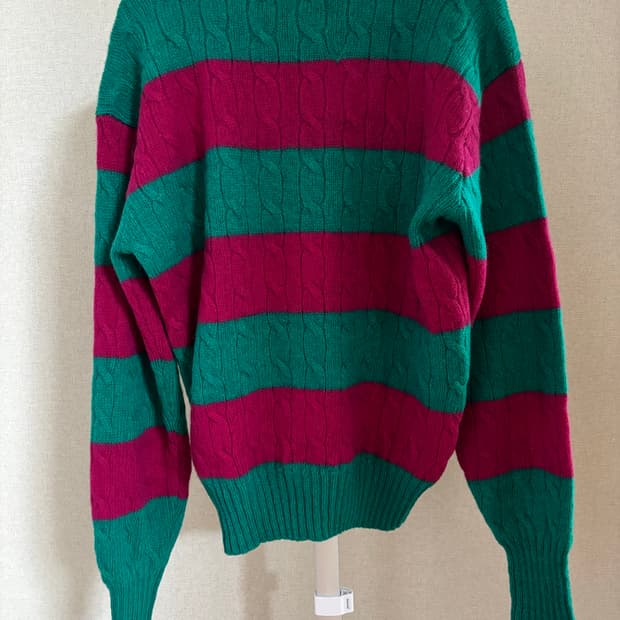 폴로 랄프로렌 스트라이프 울 니트 M