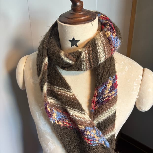 피조물 빈티지 목도리