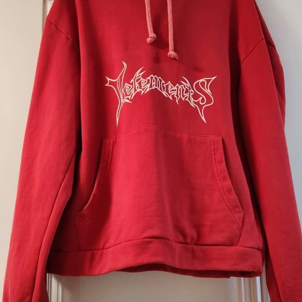 베트멍 메탈로고 남양주 후드 레드 xs