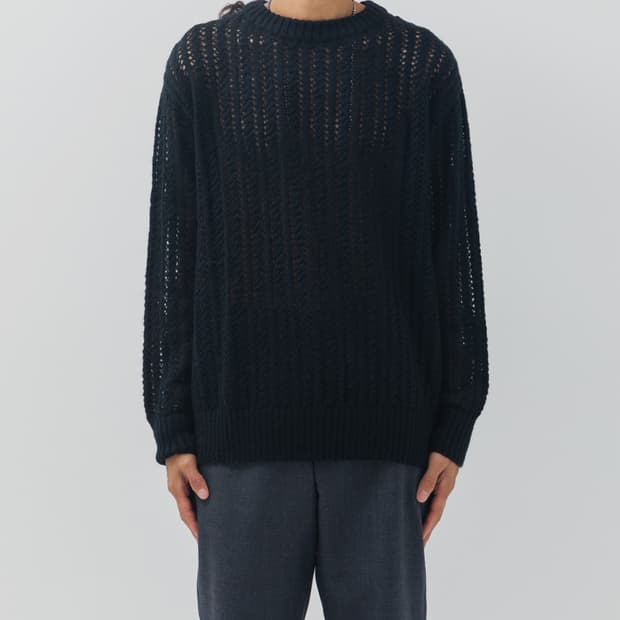 L 유스 모헤어 니트