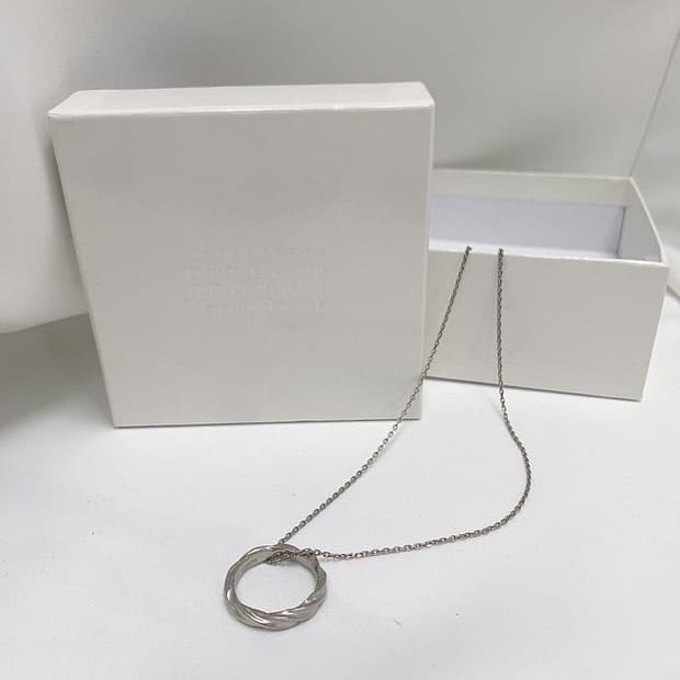 (정품/새상품) 메종 마르지엘라 공용 925 실버 목걸이