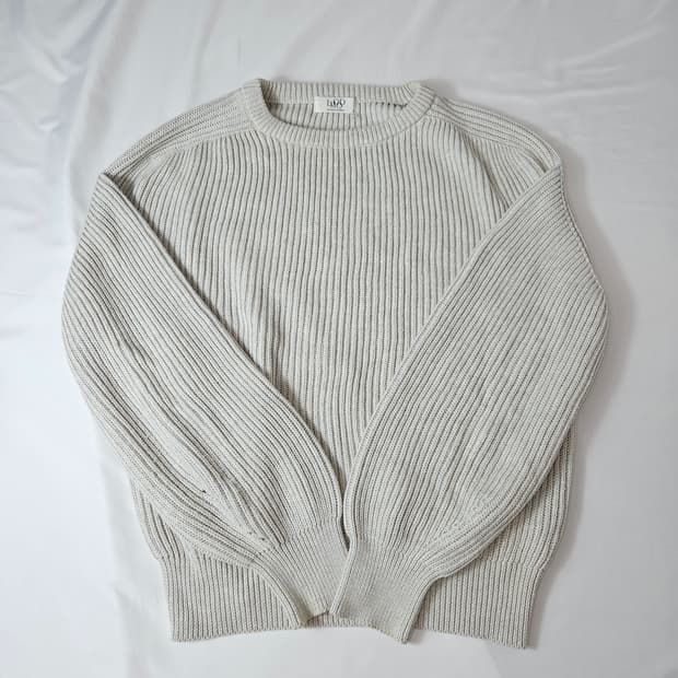 LMOOD 엘무드 코튼 오버핏 니트 스웨터 46