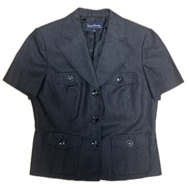 빈티지 세미 크롭 자켓