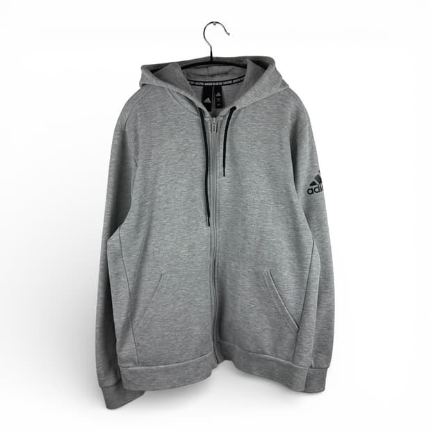 2XL) 아디다스 퍼포먼스 트레이닝 후드집업 그레이