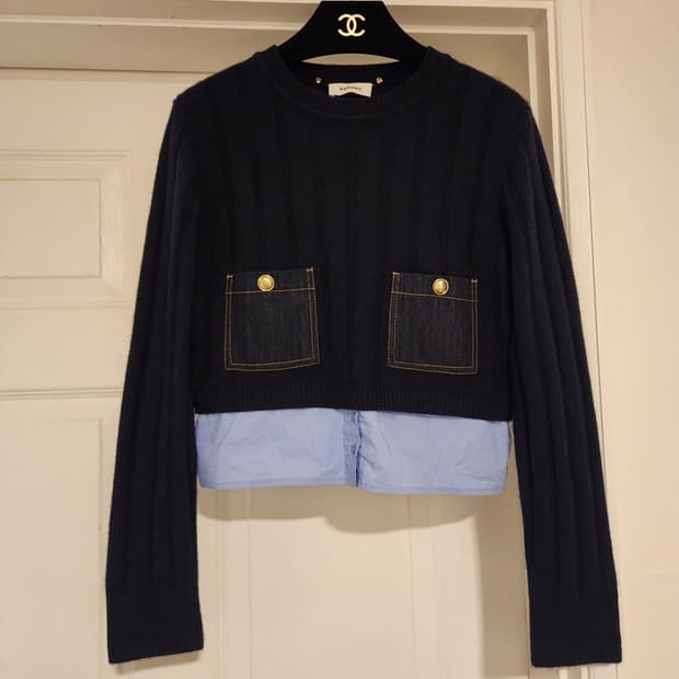 (정품)산드로 Sandro 네이비 니트